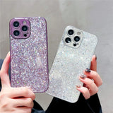 Luxuriöse Glitzerhülle für iPhone Bumper Bling