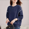 Pure Cotton Hoodie Women Oversized Long Sleeve Pullover Casual