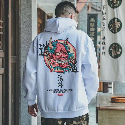 Men Hip Hop Hoodies Print Streetwear Tops