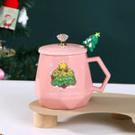 400ml Cartoon Santa Claus Elk Ceramic Mug