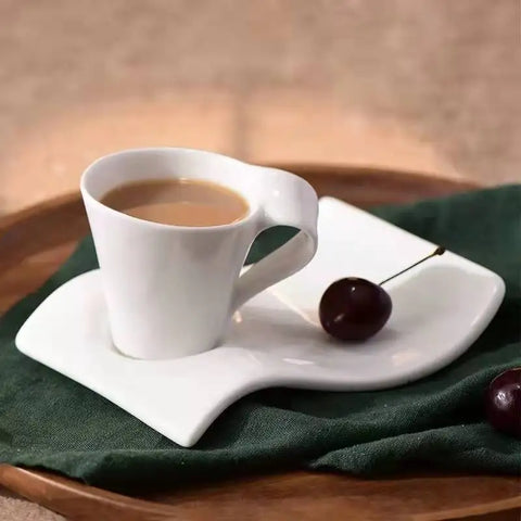 Creative Ceramic 300ml Coffee Cup Espresso Coffee Cup With Saucer Home Water