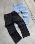 Washed Oversized Jeans Y2K Harajuku Street Waist Straight Wide Leg Pants Men