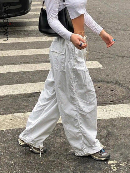 Women's Baggy Wide Leg Pants Streetwear