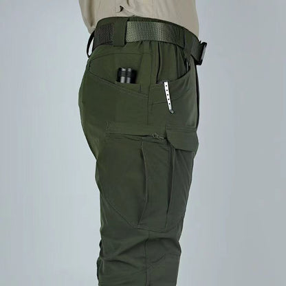 Multi-Pocket Men Tactical Pants Military Fleece Training Pants - xinnzy