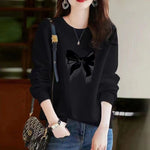 Sweatshirt Ladies Simple Pullover Comfortable Fashion Outwear