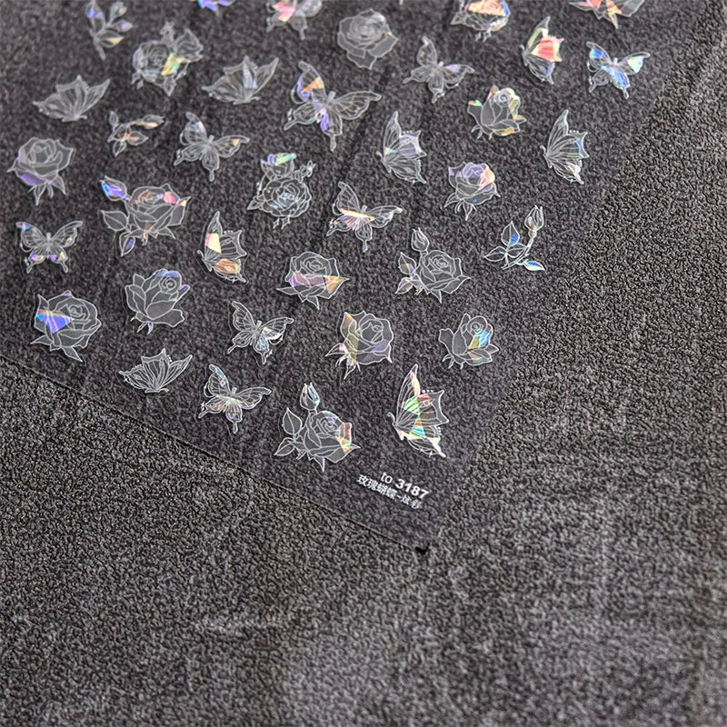 Bronzing Gilded Butterfly Nail Art