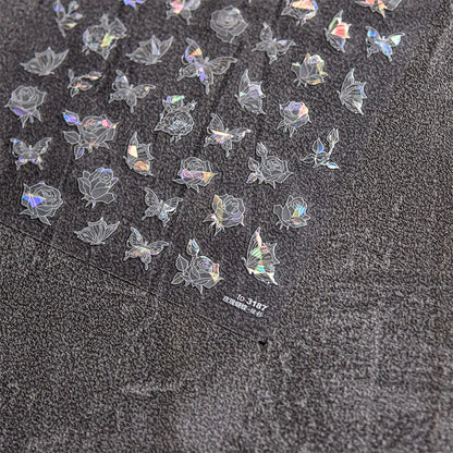 Bronzing Gilded Butterfly Nail Art