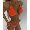 Bikini Solid Swimsuit Women Swimwear Push Up Set Bathing Suit Summer