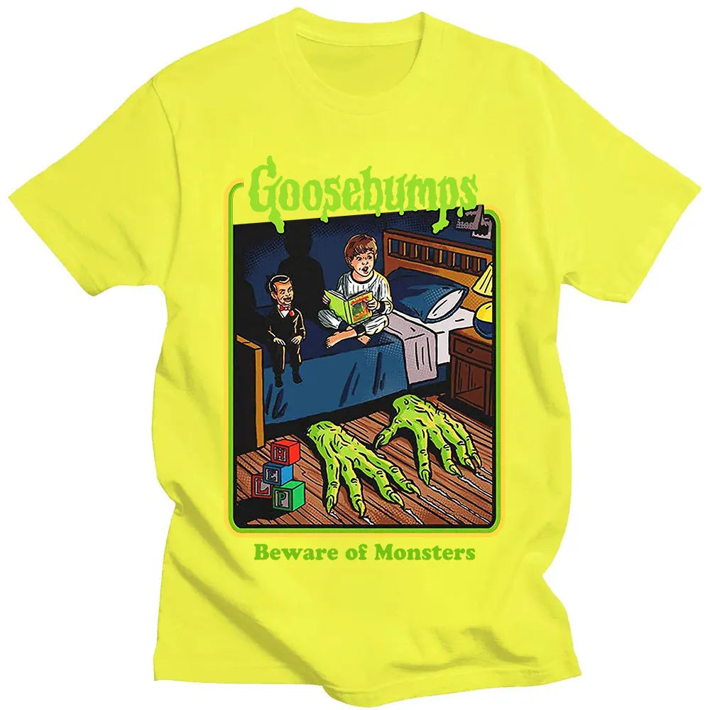 Vintage Goosebumps Horror Anime Men Women T-Shirt