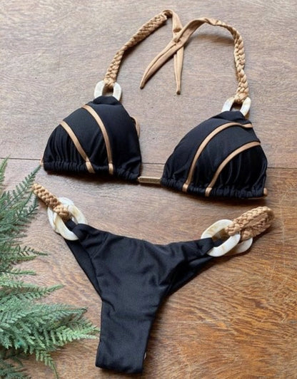 Bikini Set Bademode Frauen Sexy Tanga Push Up