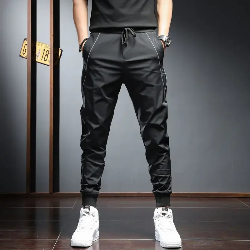 Men's Quick Dry Skinny Trousers Stylish Summer Fashion Pants