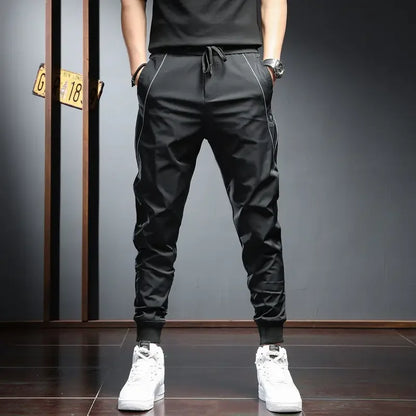 Men's Quick Dry Skinny Trousers Stylish Summer Fashion Pants