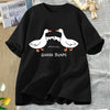 Silly Goose Bumps T Shirt Women Funny Short Sleeve Loose Streetwear