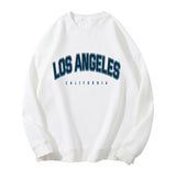 Sweatshirt Fleece Women Letter Graphic Full Sleeve Streetwear Pullover