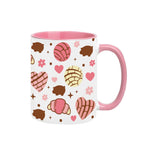 Croissant Pattern 3d Print Hot Mug 11oz Mug Tea Coffee Cup Valentine's Day