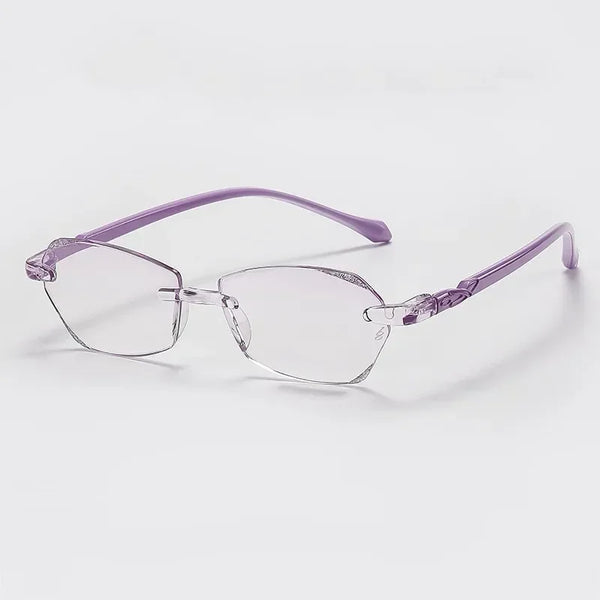 Rimless Luxury Reading Glasses Diamond Design