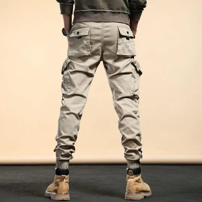 Casual Zipper Pockets Versatile Fashion Men's Pants