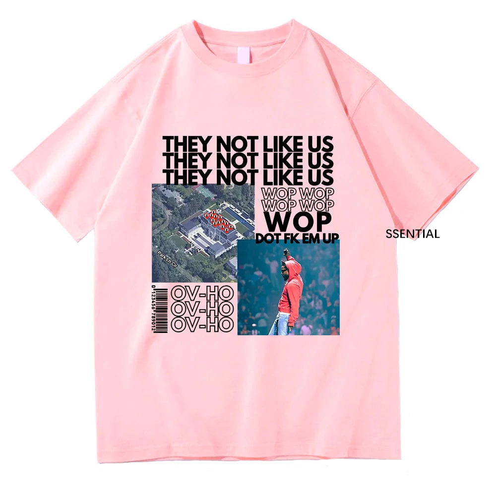 Kendrick Lamar Not Like Us Tshirt Clothing Harajuku Kawaii Tops Summer