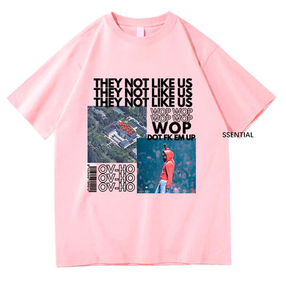 Kendrick Lamar Not Like Us Tshirt Clothing Harajuku Kawaii Tops Summer