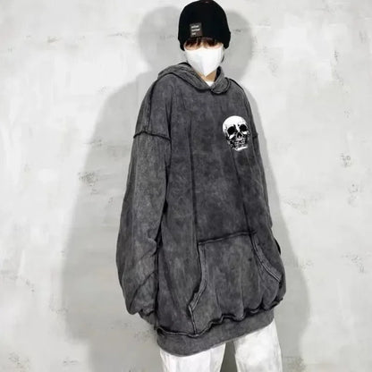 Sweatshirts for Man Hoodies Graphic Men's Clothing Hooded Skull