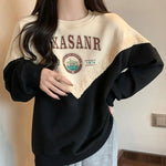 Printed Round Neck Sweatshirts Autumn Winter Women's Clothing