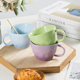 330ml Cute Candy colors Ceramic Mug Nordic Gradient Coffee Cup Afternoon tea cups Breakfast