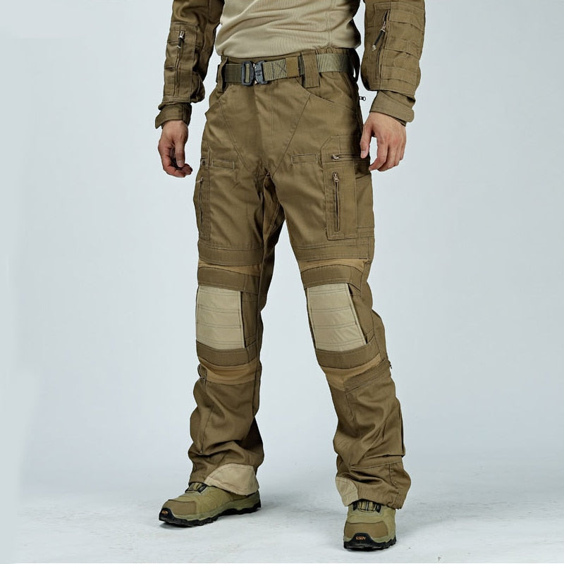 Men Cargo Pant Hiking Outdoor Waterproof Tactical Military Combat Multi Pockets