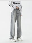 Men Jeans Gothic  Wide Leg Loose Hip-hop Fashion Youth