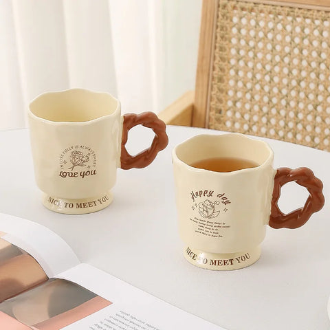 Kreative Wein Füße Tasse Milch Fufu Nische Design Home Office Keramik