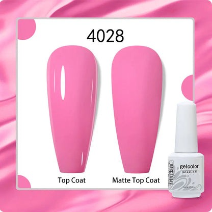 8ml Pure Color Gel Nail Polish Nail Art Manicure Semi Permanent