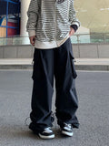 Y2k Cargo Pants Streetwear Straight Trousers With Multiple