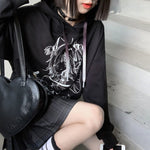 Emo Anime Women Hoodies Streetwear