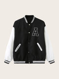 Herbst Winter Mode Baseball Uniform Oversize Mäntel Harajuku Lose Streetwear Jacke