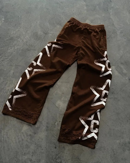 American Retro Harajuku Wide-Leg Pants Men