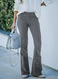 High Waisted Corduroy Flare Pants