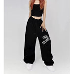 Stylish and Comfy: Street Style Letter Print Sweatpants for Women