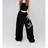 Stylish and Comfy: Street Style Letter Print Sweatpants for Women