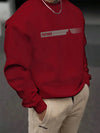 Men's Graphic Print Sweatshirt - Long Sleeve Crew Neck Casual