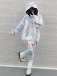 Harajuku Pullover Fairycore Bandage Sweatshirt Y2k Grunge Hoodies Streetwear