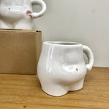 Keramiktasse, süße Tasse, Bauchtasse, lustiges Porzellan