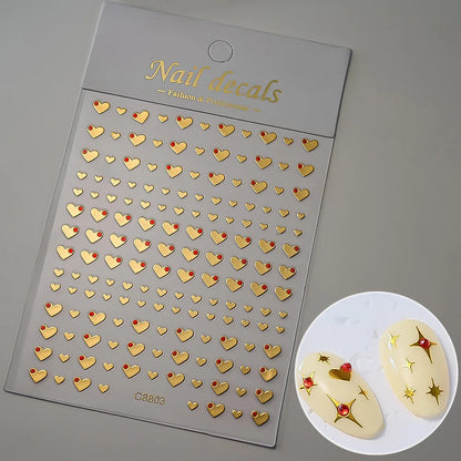 Glossy Y2K Star Nail Decals