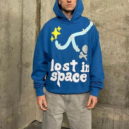 Y2K Funny Campus Loose Hoodie