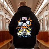 Herbst Lustige Cartoon Ente Grafik Y2K Hoodies Übergroßen Hip Hop Mode