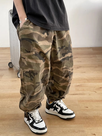 Camouflage Tactical Cargo Pants Streetwear Joggers