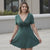 Women’s V-Neck Knit Dress Summer Plus Size A-Line Casual Party Wear