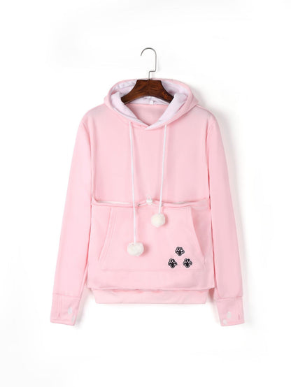 Sweatshirt Hoodie Women Pet Hooded