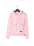 Sweatshirt Hoodie Damen Haustier Kapuze