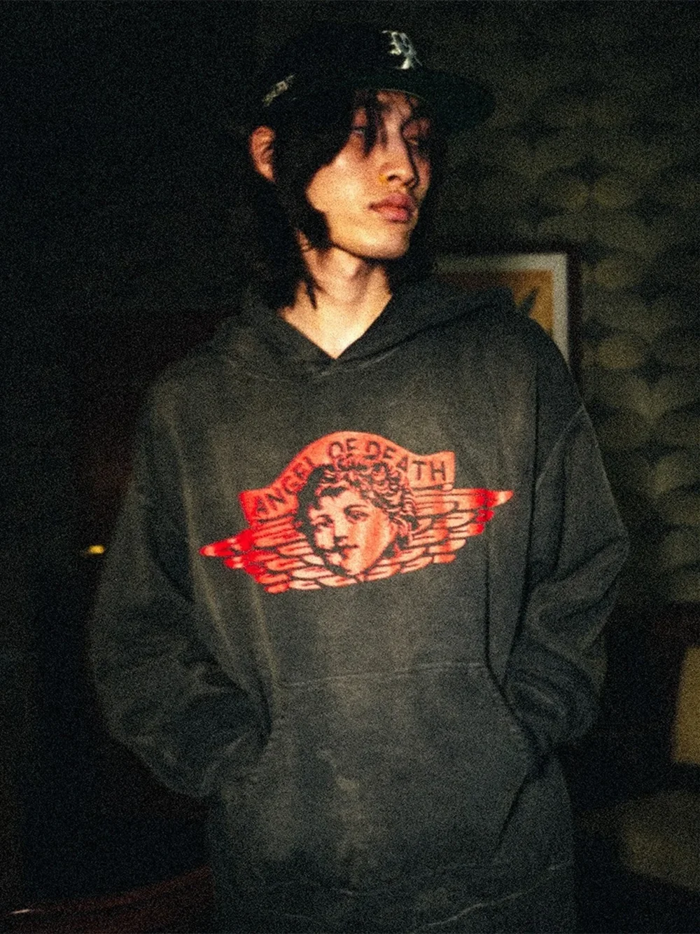 Men’s Oversized Saint Michael Hoodie 2024 Vintage Streetwear