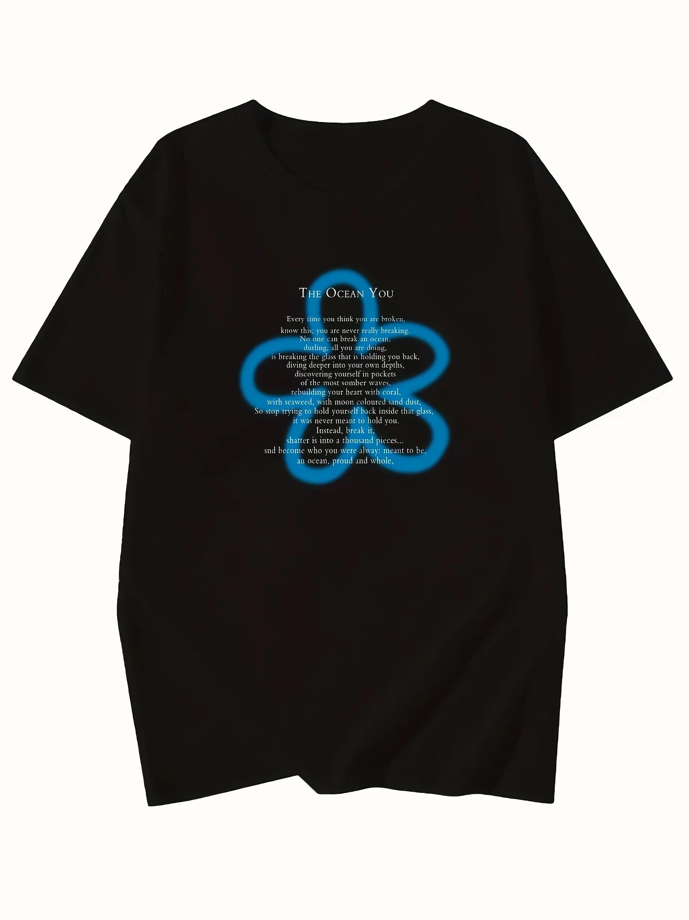 Y2k Black Letter Print T-Shirt Women Sweet & Spicy Style Summer Streetwear