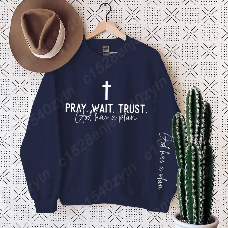Uplifting Christian Quote Crewneck Sweatshirt Long Sleeve